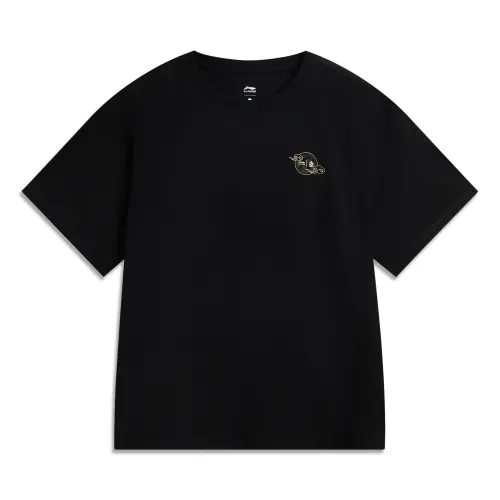 Li Ning x GUGONG,LIANMINGKUAN China Culture Collection T Shirt Women's Black