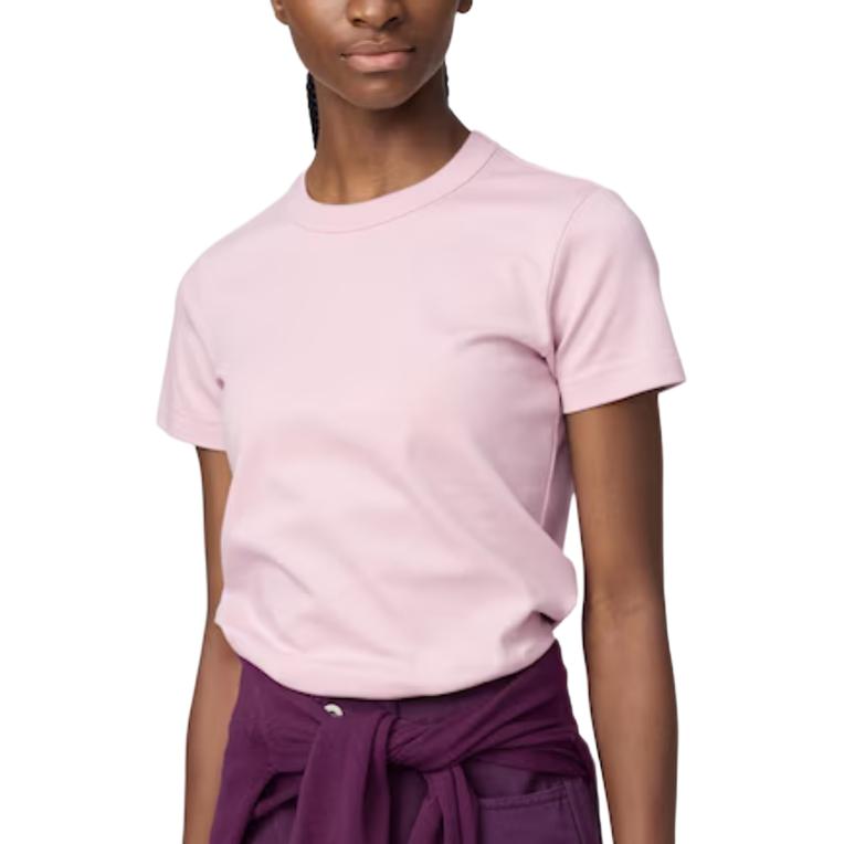 Женская футболка UNIQLO Slim Fit Tee (розовая)