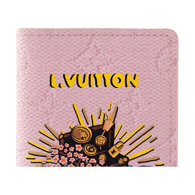 Мужской картхолдер Louis Vuitton x Nigo (розовый) — фото 5