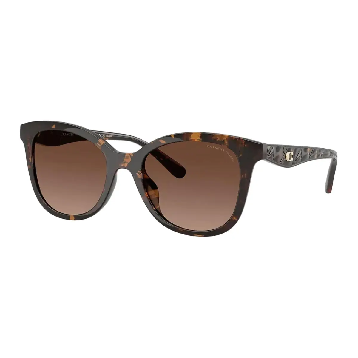 COACH Rectangular Sunglasses Women's Tortoiseshell