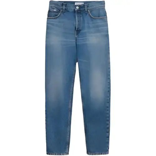 Balenciaga Jeans Women's Blue Moderate Tapered Pants