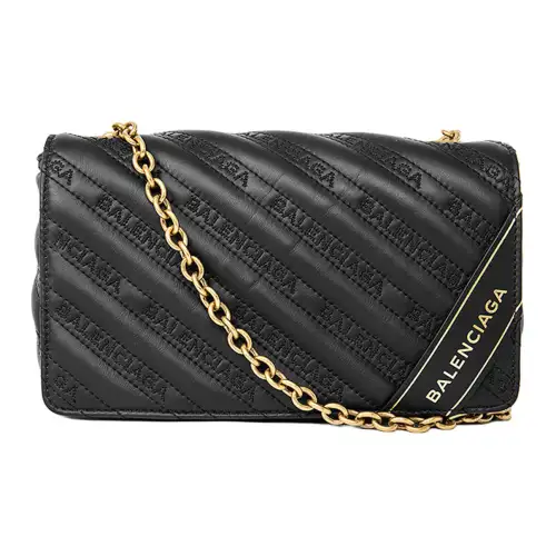 Balenciaga Cow Leather Shoulder Bag, Crossbody Bag Regular Women's Black