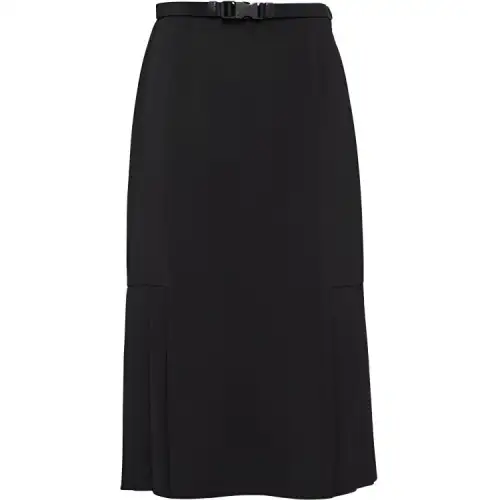 PRADA Casual Long Skirts Women's Black Moderate Mid Length A Line Skirt
