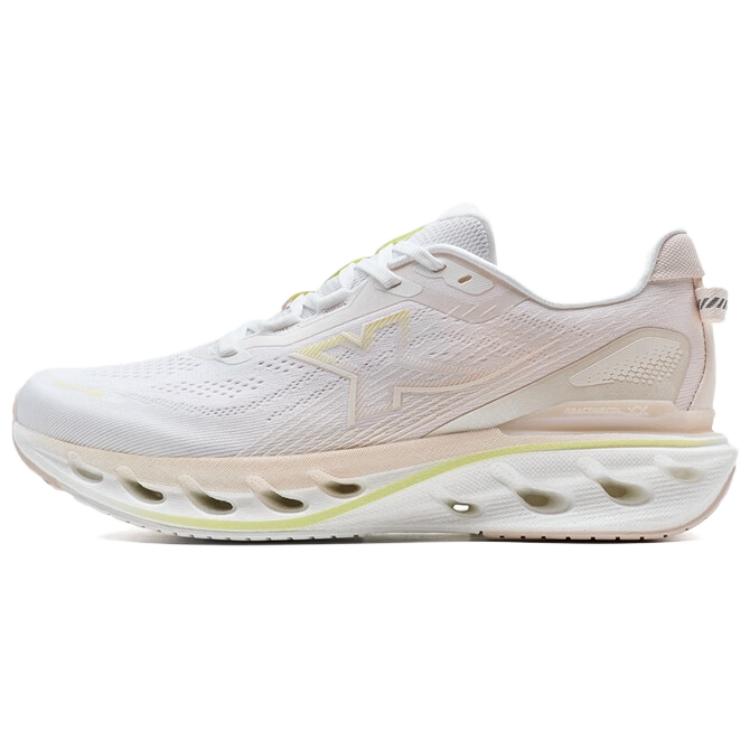XTEP Cushioning Spin 12 Running Shoes Women’s Low Top Classic White, Pure Pink