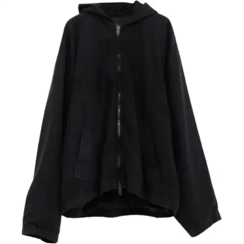 Balenciaga Logo Motif Zip-Up Jacket