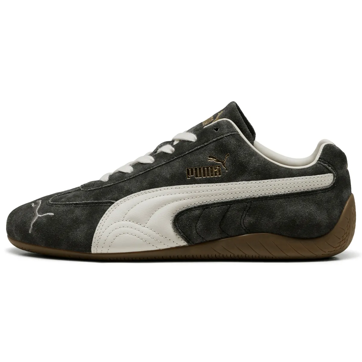 PUMA Speedcat Leather Low top Casual Shoes Unisex Gray White