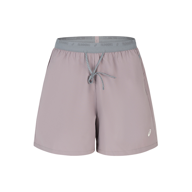ASICS Sports Shorts Women’s Gray Purple Moderate Woven Shorts
