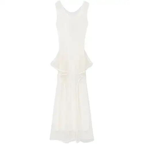 LOEWE SS25 Sleeveless Dress Women's White