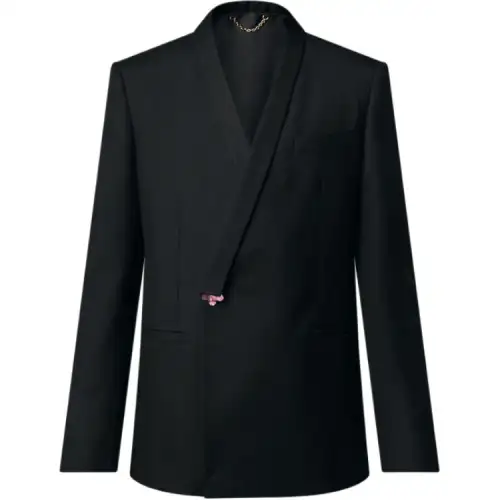 LOUIS VUITTON Tailored Kimono Double Breasted Jacket