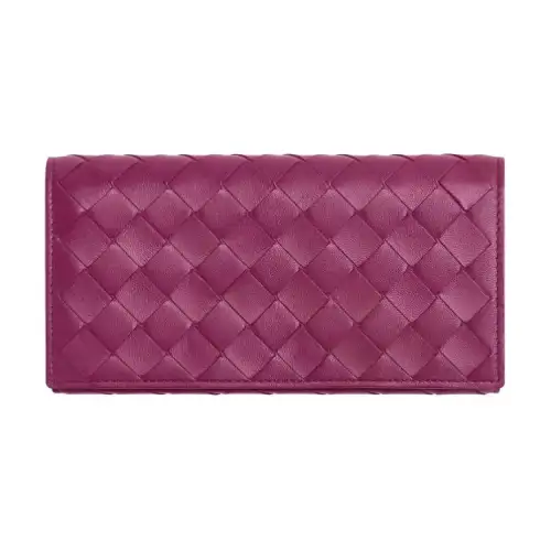 Bottega Veneta Cow Leather Wallet Women's Vermilion