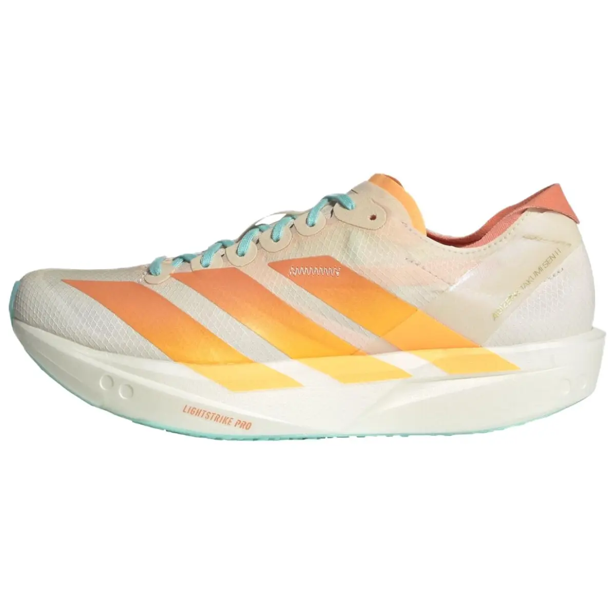 Adidas Adizero Takumi Sen 11 PU, Textile Low top Long Distance Running Sprint Running Shoes Women's Orange