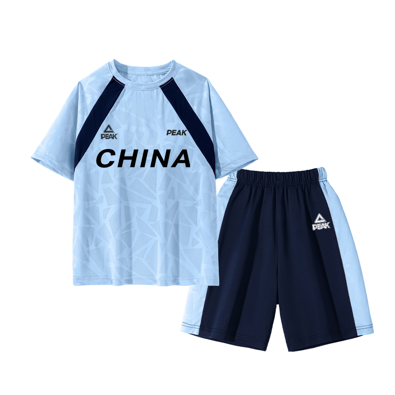 Children's universal quick dry breathable sports suit, American style, with short sleeve