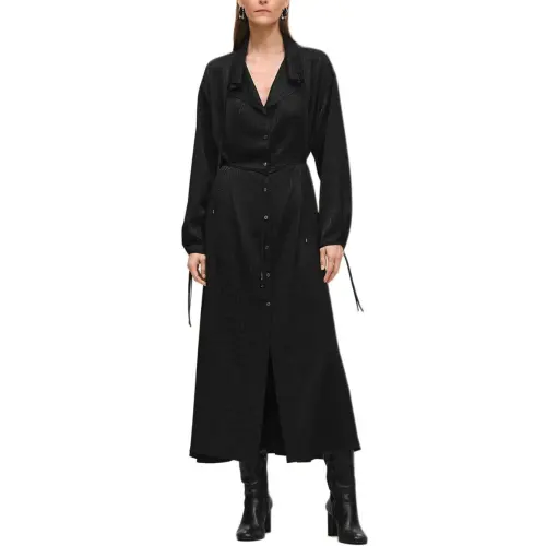 HERMES Mosaique FW25 Long Sleeved Dress Women's