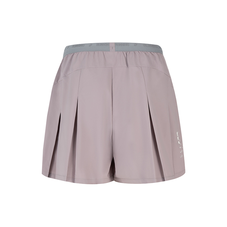 ASICS Sports Shorts Women’s Gray Purple Moderate Woven Shorts