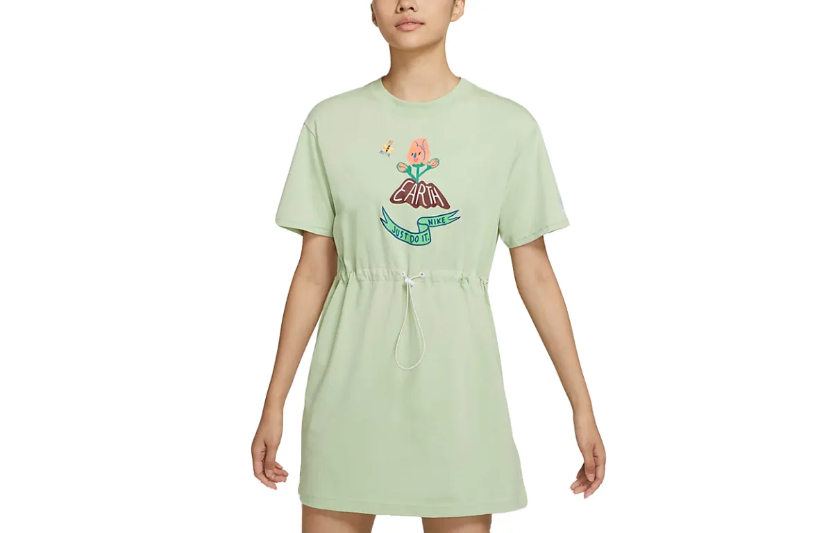 Nike Short Sleeved Dress Women's Light Green