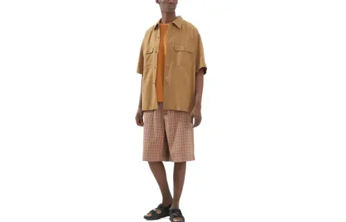 UNIQLO U Collection Casual Shorts Men's Peach Pink Moderate