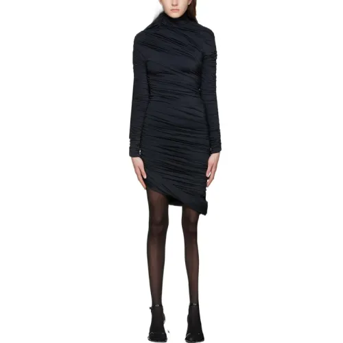Balenciaga Long Sleeved Dress Women's Black