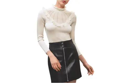 HERMES Knitwear Women's White Moderate