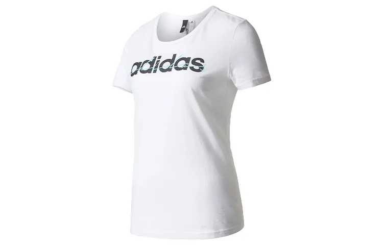Adidas T-Shirts Women's White Crew Neck Moderate Other