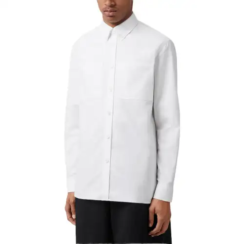 Burberry Shirts Men's White Moderate Shirt