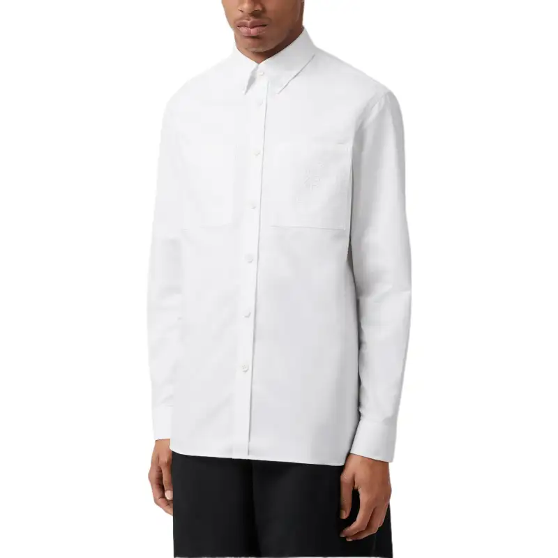 Burberry Shirts Men's White Moderate Shirt