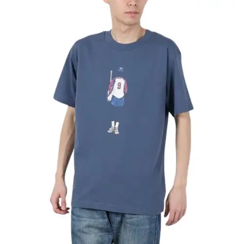 New Balance T Shirts Men's Blue Crew Neck