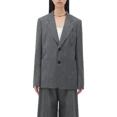 Bottega Veneta Chevron Single Breasted Blazer