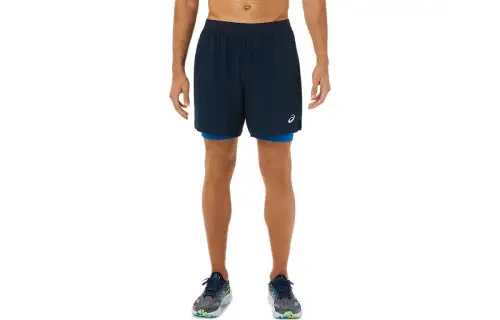 Asics Road 2 N 1 7in Short Casual Shorts Men's Marine Blue
