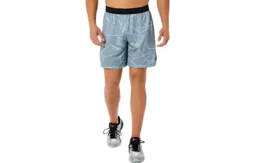 Asics Easonal All Over Print Shorts Casual Shorts Men's Gray