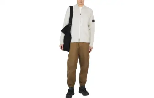 STONE ISLAND Knitted Sweatpants Men's Light Brown