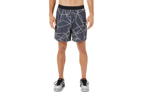 Asics Seasonal All Over Print Shorts Casual Shorts Men's Gray