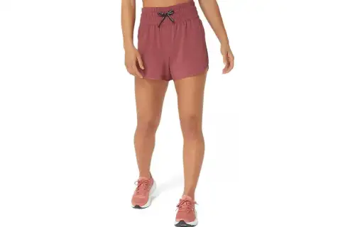 Asics NAGINO Sports Shorts Women's Beef Chest Meat Red