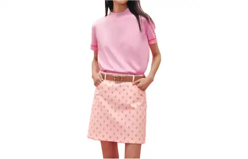 HERMES T Shirt Women's Rose Pink
