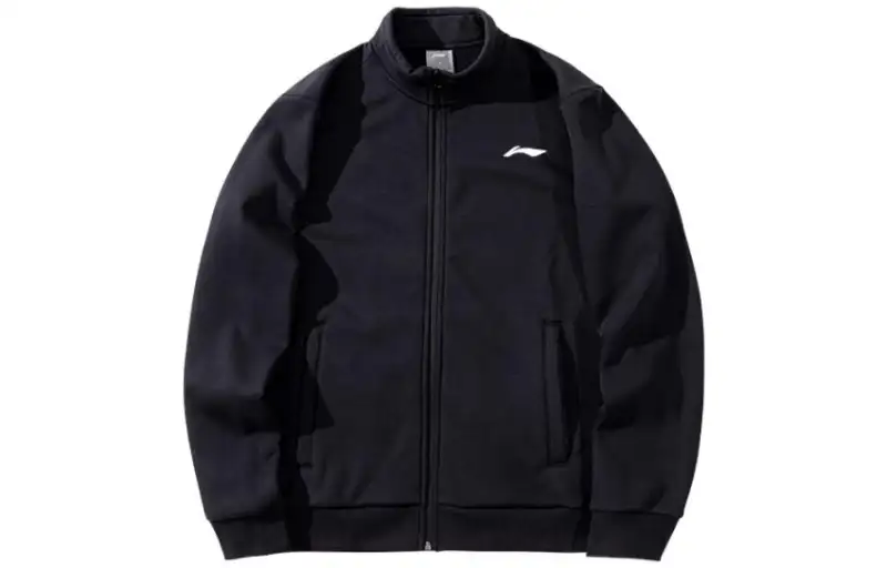 Li Ning Jackets Unisex Black Stand Collar Moderate Other