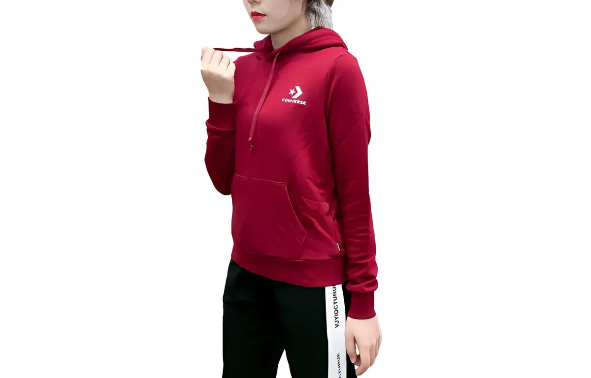 Converse Star Chevron Sweatshirt Women's Dark Brick Red