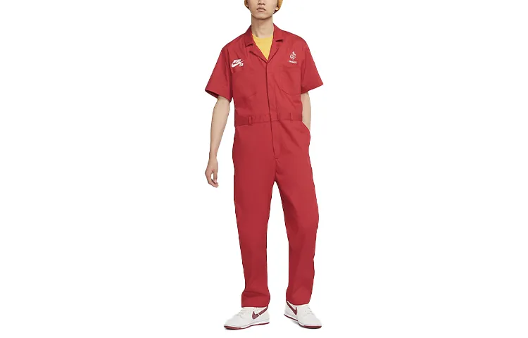 Nike Jumpsuits Men's Campus Red Suit Collar Moderate