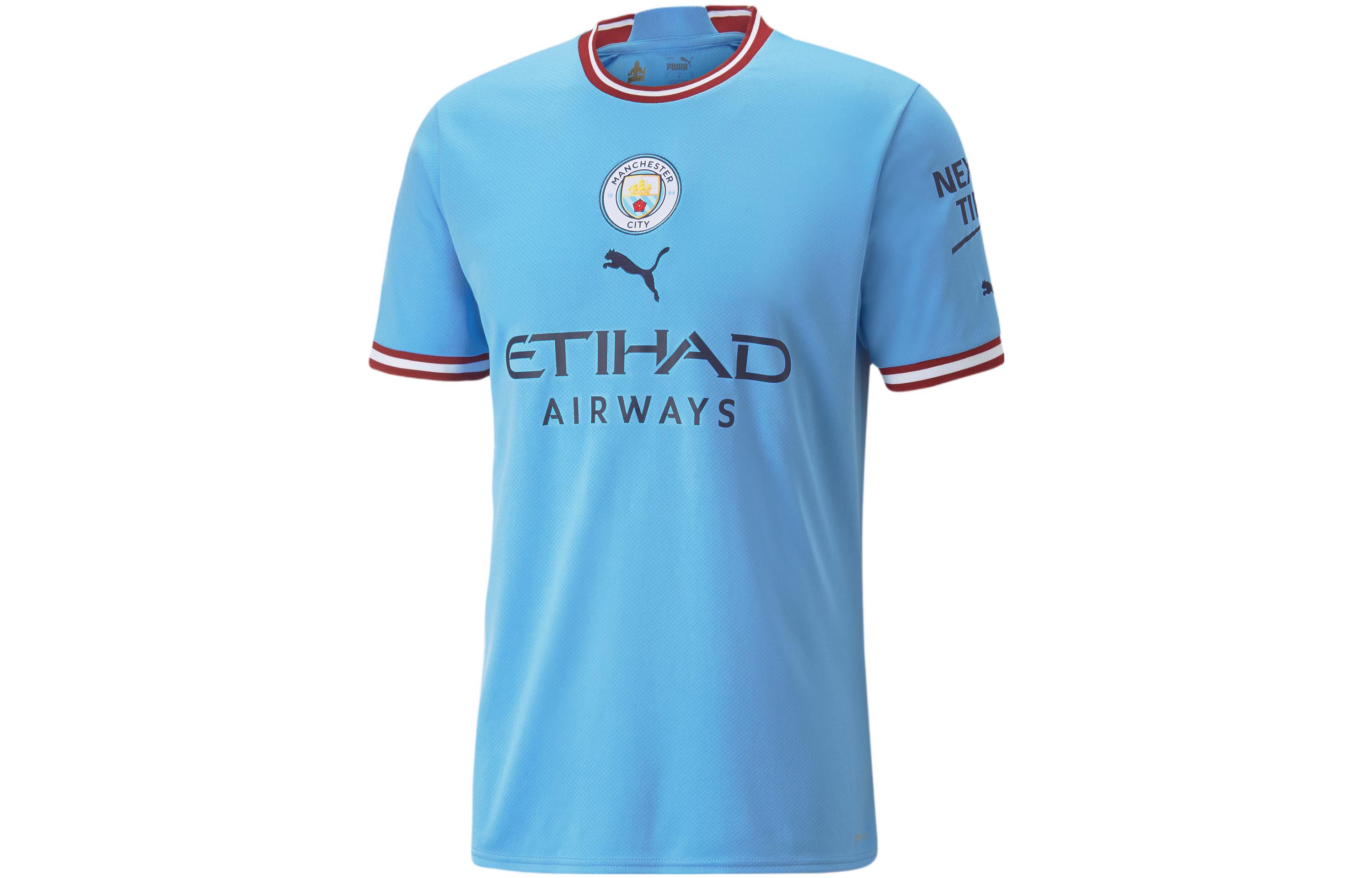 PUMA Puma, football retro sports blue football uniform, with short sleeve
