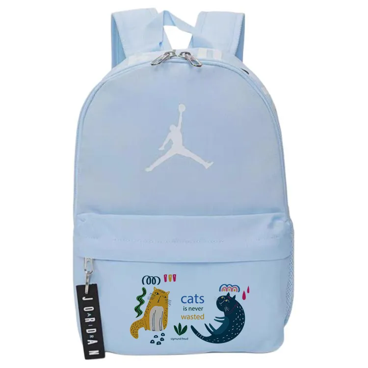 Jordan Polyester Backpack Unisex Blue