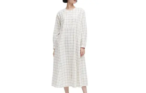 UNIQLO x INES DE LA FRESSANGE Long Sleeved Dress Women's Light Beige