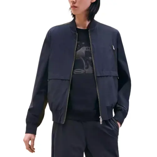 HERMES Jackets & Coats Men's Marine Blue