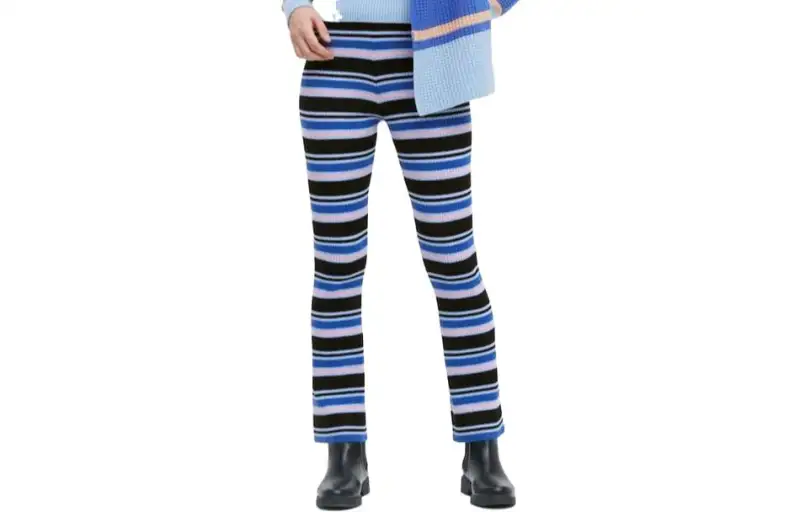 UNIQLO Casual Pants Women's Royal Blue Moderate Flared Pants