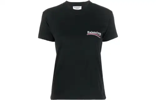 Balenciaga logo-embroidered T-shirt