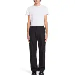 PRADA Casual Pants Men's Black Moderate Straight Fit Pants