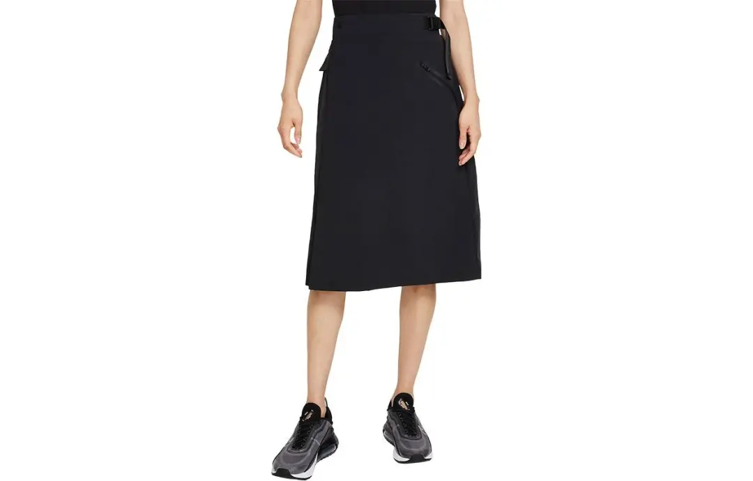 Nike SPORTSWEAR TECH PACK Casual Long Skirt Women's Black
