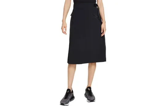 Nike SPORTSWEAR TECH PACK Casual Long Skirt Women's Black