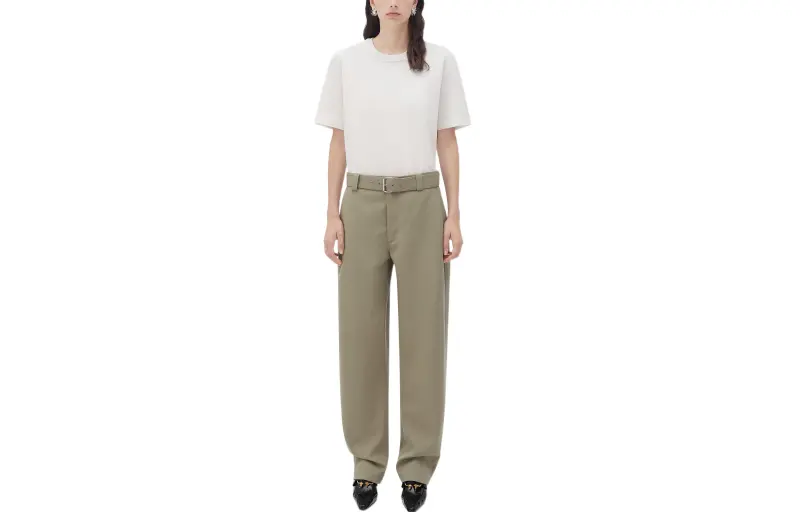 Bottega Veneta Bottega Veneta SS23 Casual Pants Women's Travertine Green