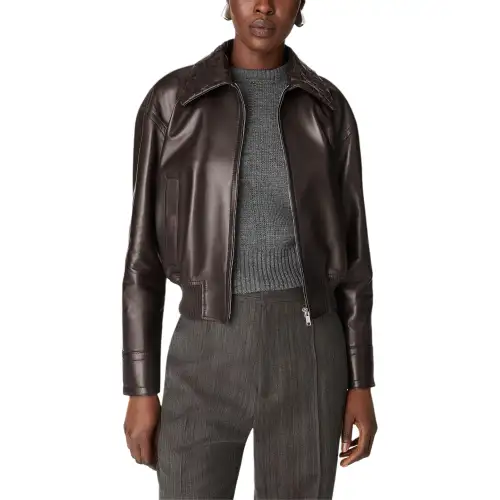 Bottega Veneta Regular Fit Leather Blouson