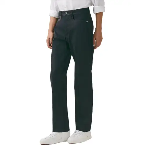 HERMES Jeans Men's Green Moderate Straight Fit Pants