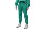 Jordan Knitted Sweatpants Women's Green Moderate Cuffed Pants