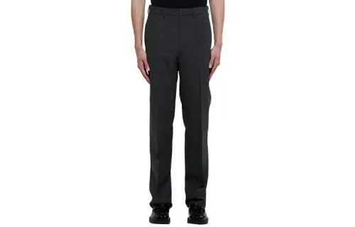 PRADA Casual Pants Men's Gray Moderate Straight Fit Pants